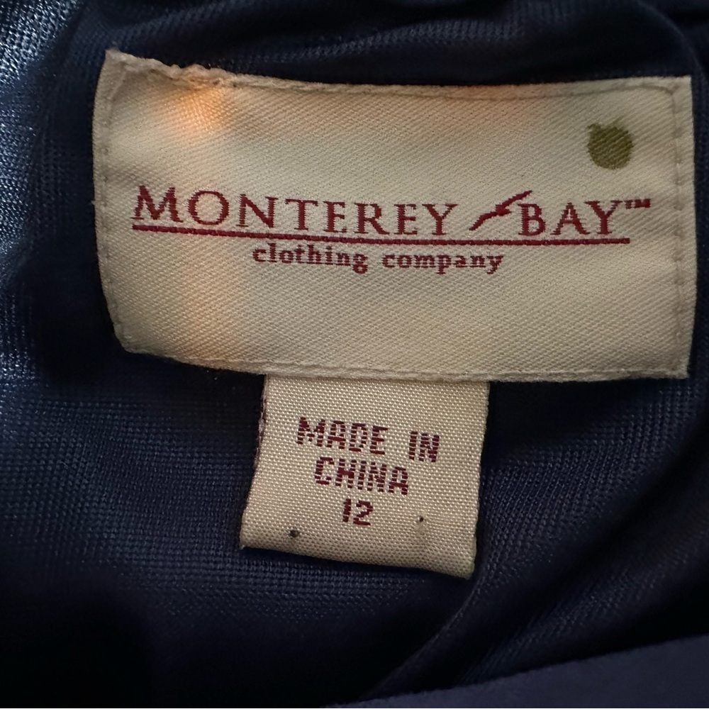 Monterey Bay Vintage Blue A-Line Leather Skirt - Picture 7 of 16